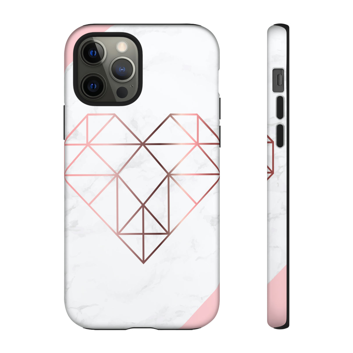 Heart Rose Gold - Protective Phone Case