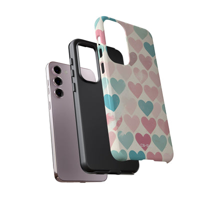 Retro Hearts Symmetry - Samsung Case