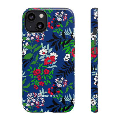 Blue Art Flowerfield - Protective Phone Case