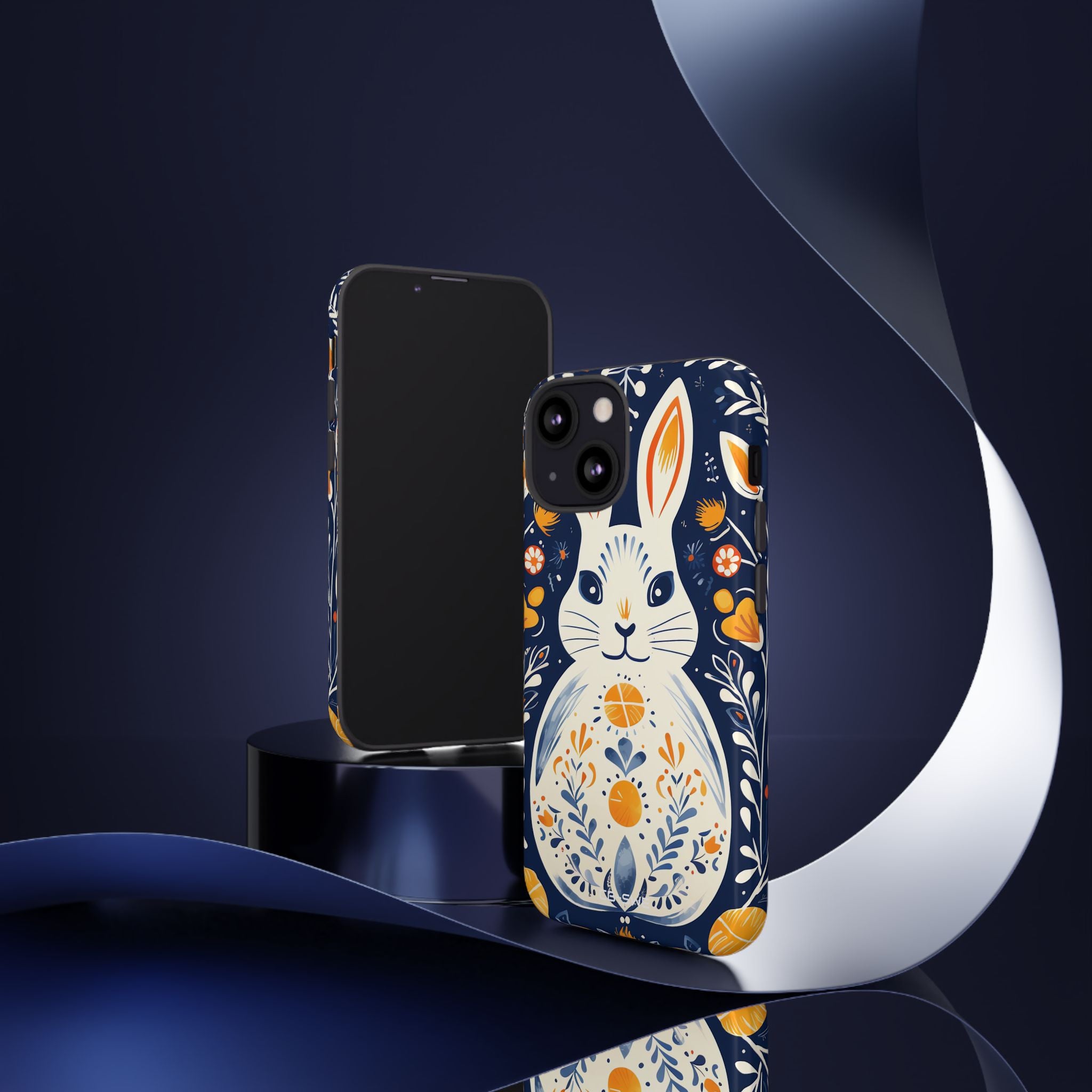 Floral Rabbit Joy - iPhone Case