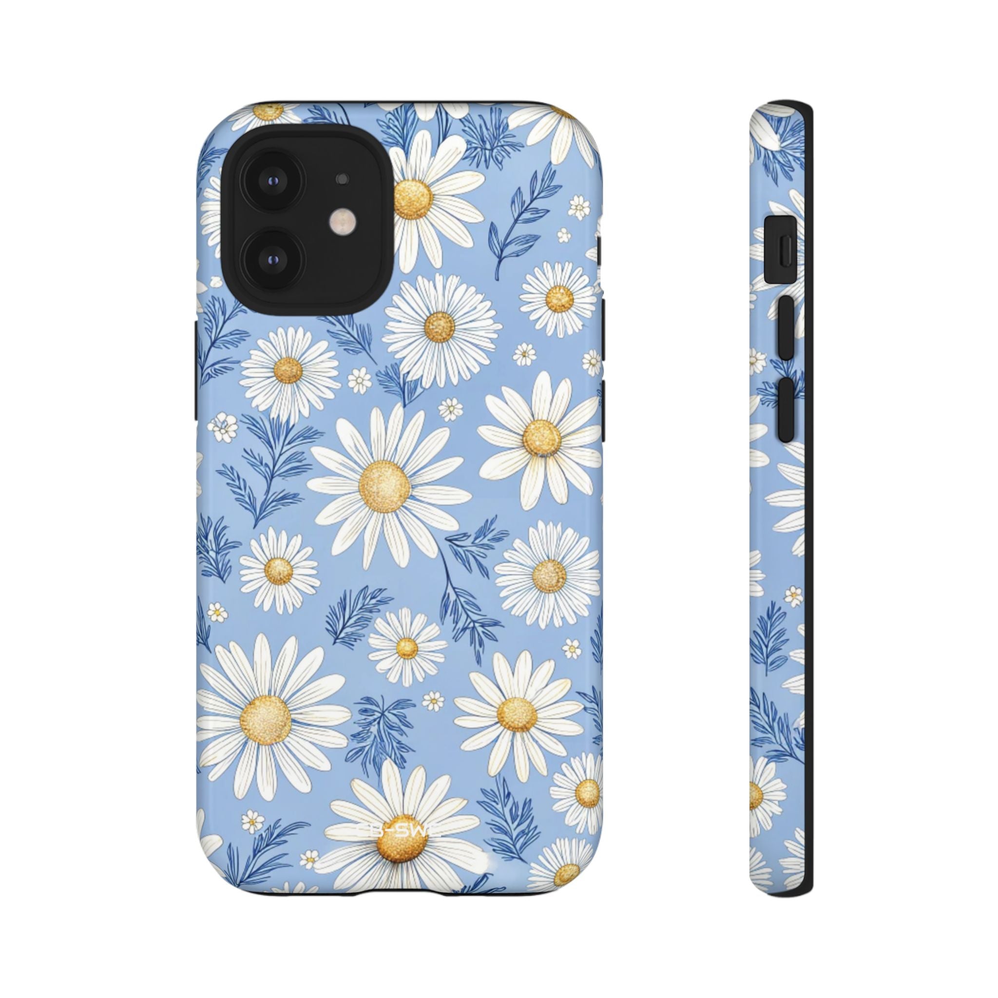 Daisies On Blue - iPhone Case