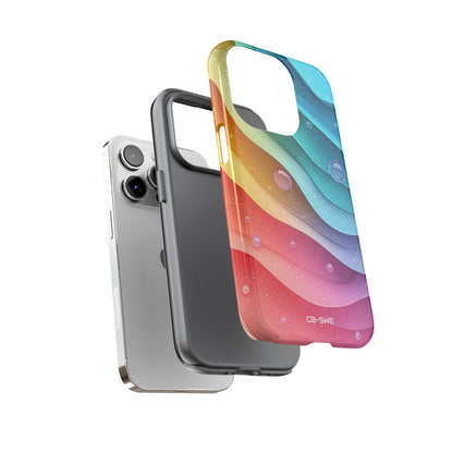 Waves Dance Playfully - iPhone Case