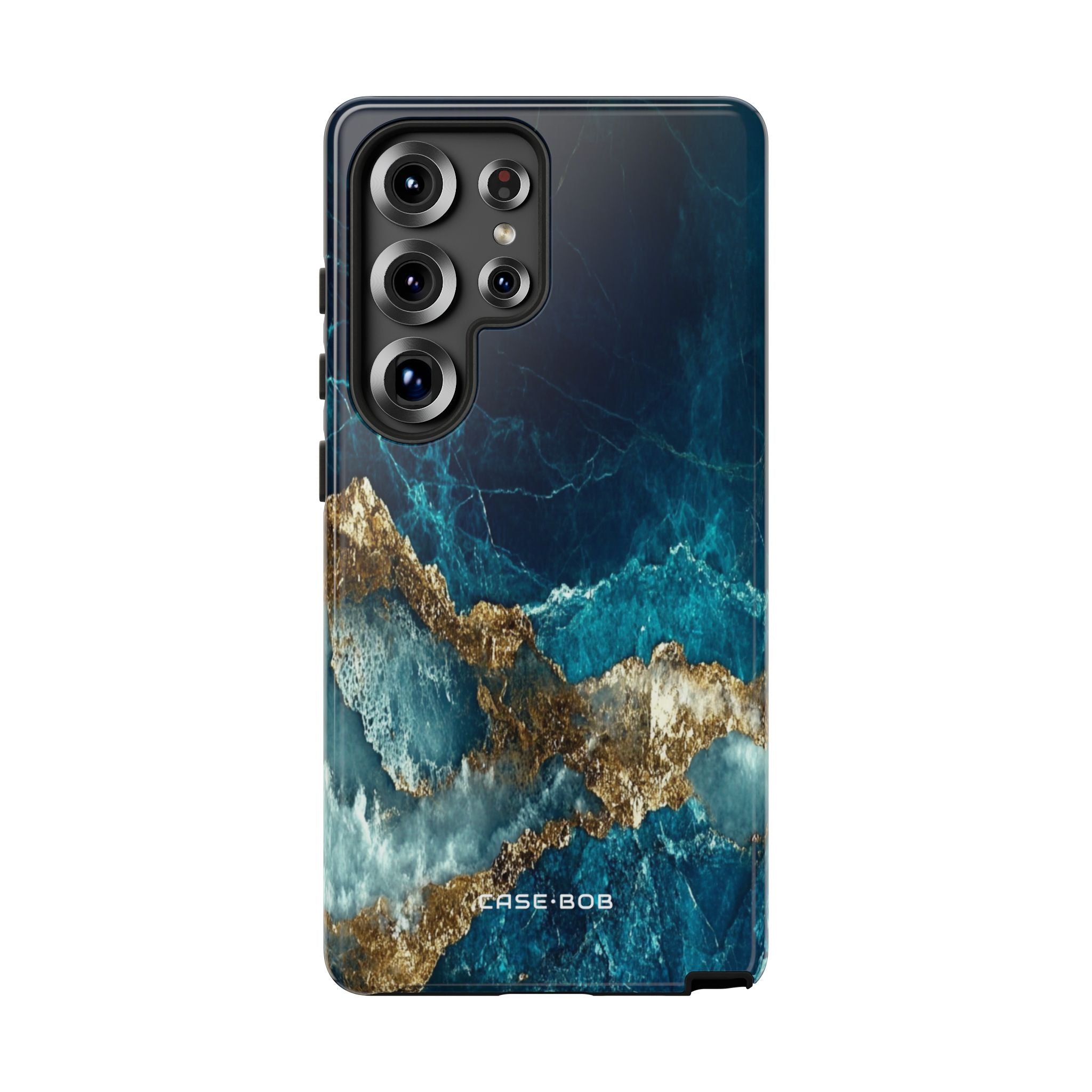 Jagged Gold Split Samsung S25 Ultra Case - Tough