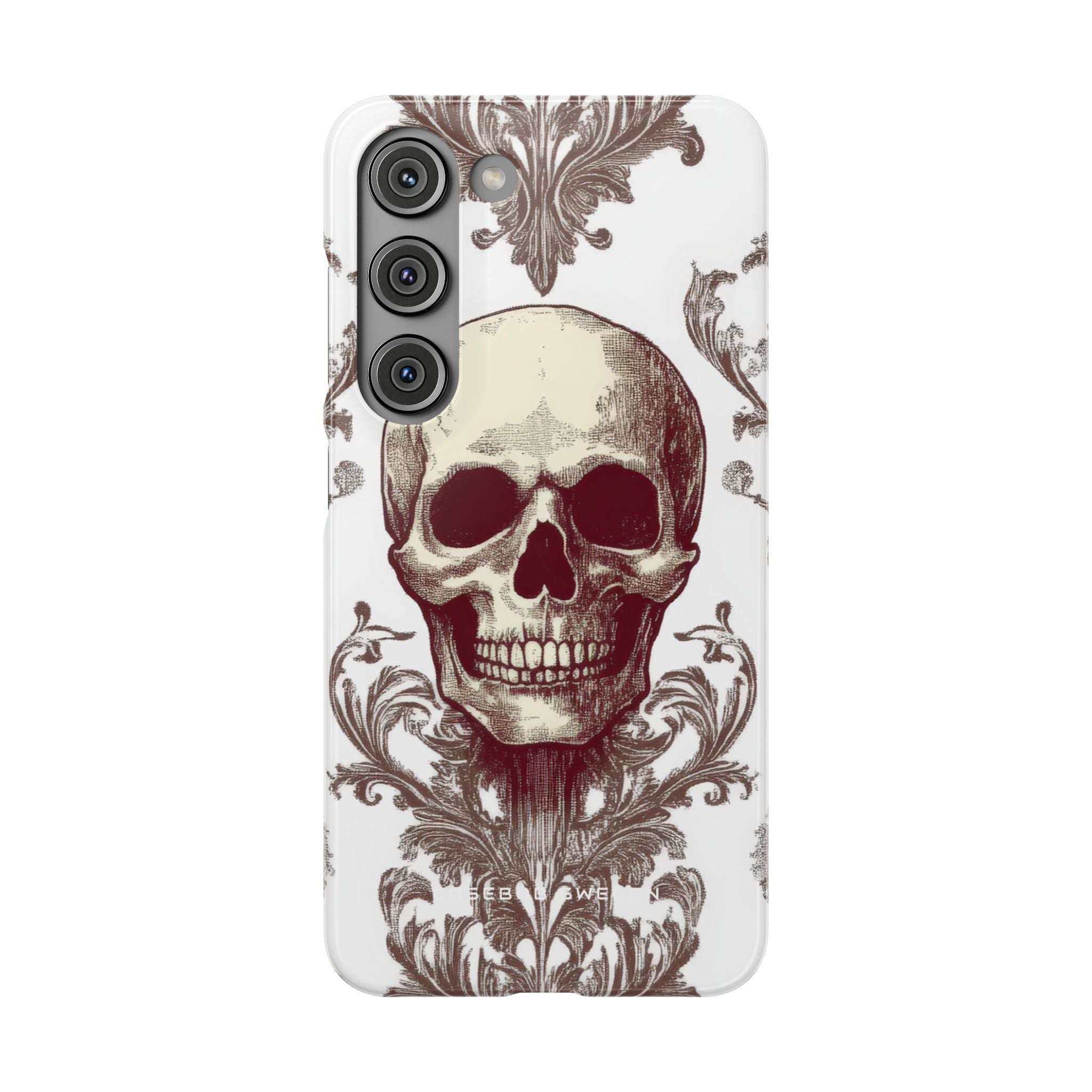 Gothic Skulls and Ornate Foliage Samsung S23 - Slim Phone Case