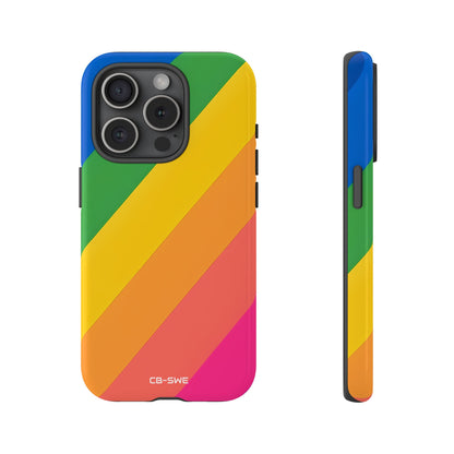 Vibrant Geometric Spectrum - iPhone Case
