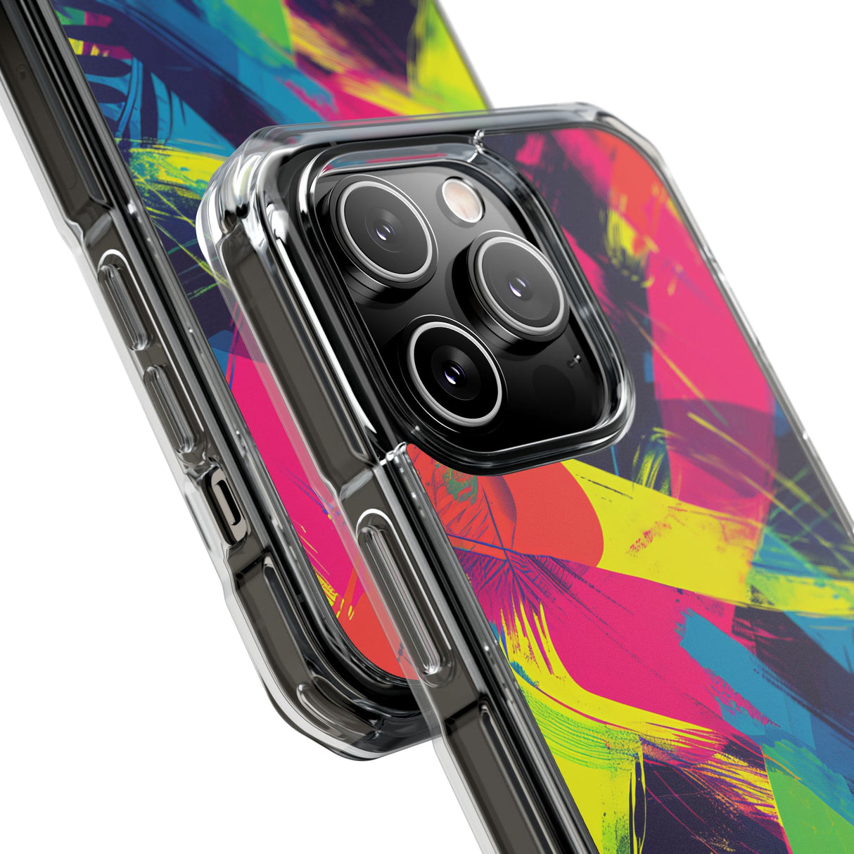 Pantone Neon Patterns | Handyhülle für iPhone (Clear Impact Case – magnetisch)