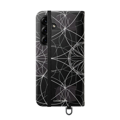 Valkoinen Mandala Radiance - Samsung S25+ Case - Lompakko