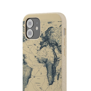 Vintage World Map | Biodegradable Phone Case