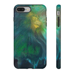 Beryll Green Ink Art iPhone Case (Protective) iPhone 8 Plus Glossy Phone Case