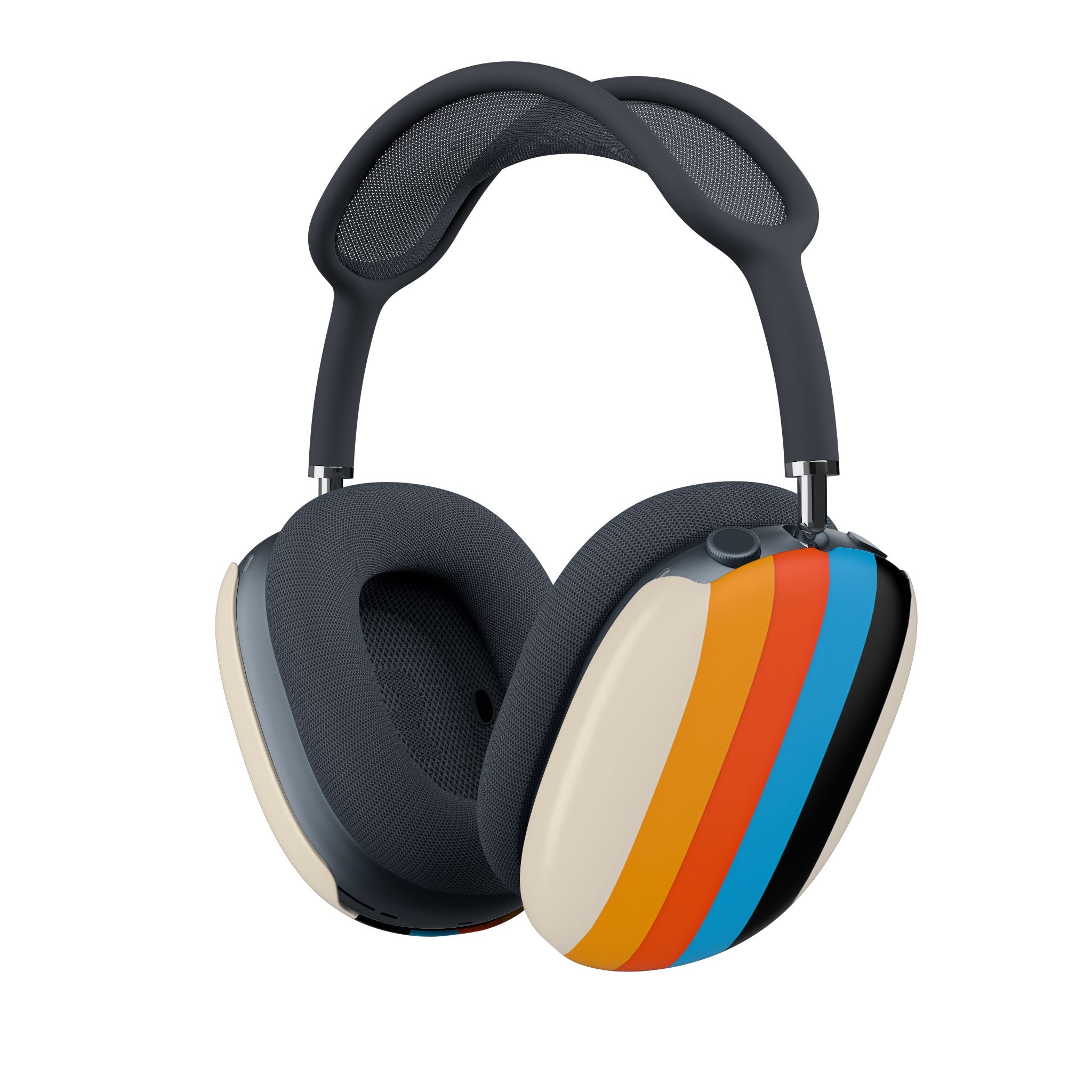 Sateenkaariraitoja beige - AirPod Max -suojakotelo