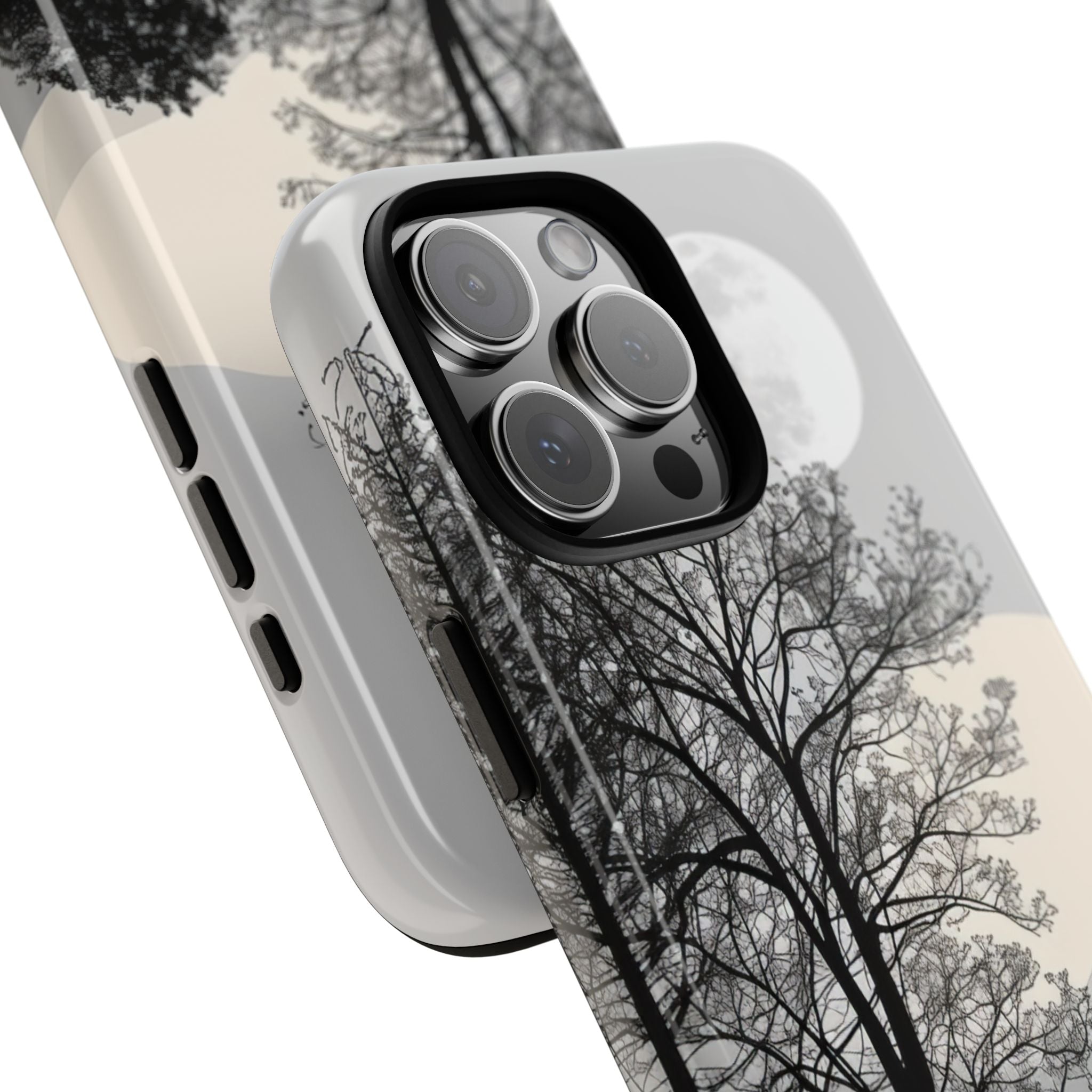 Moonlit Serenity: Minimalist Nature Design - for iPhone 16