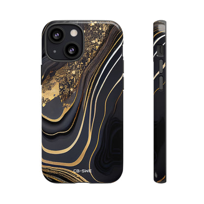 Elegant Gold Streams - iPhone Case