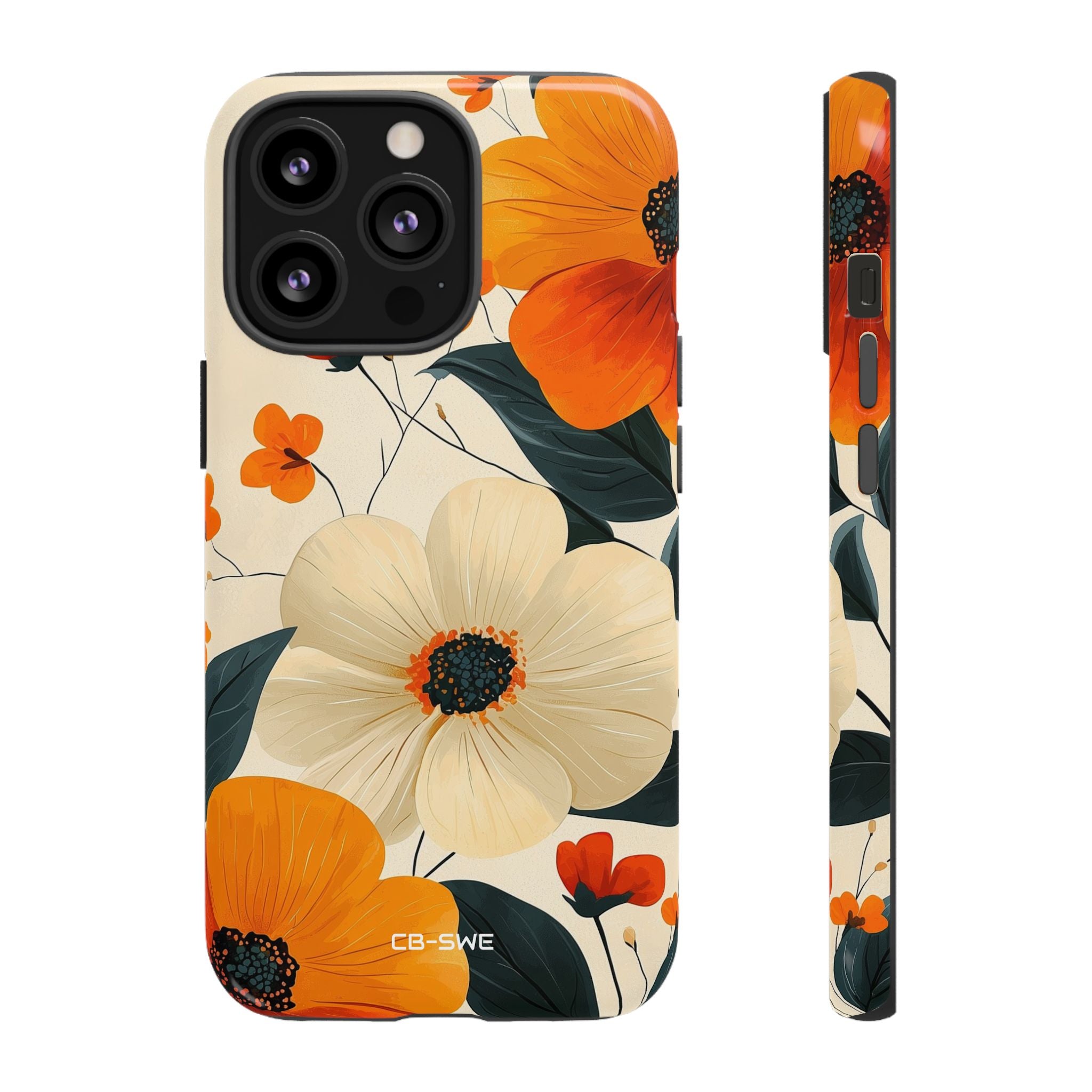 Vibrant Flowers Bloom - iPhone Case