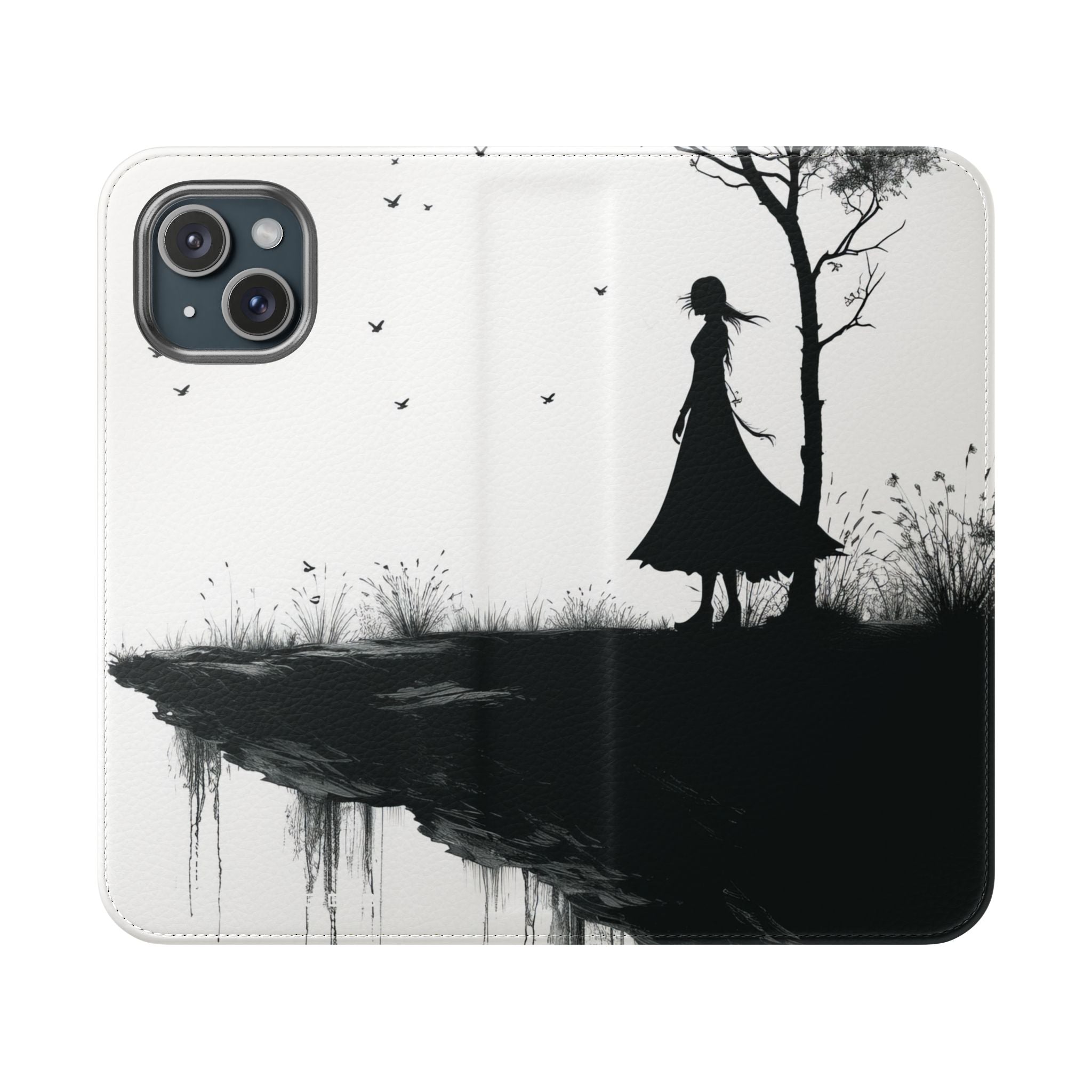 Cliff Silhouette - iPhone 15 Case - Wallet