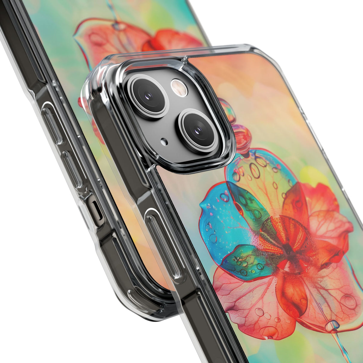 Dreamy Liquid Bloom - Phone Case for iPhone (Clear Impact - Magnetic)