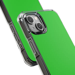 Lime Green | Phone Case for iPhone (Clear Impact Case - Magnetic)