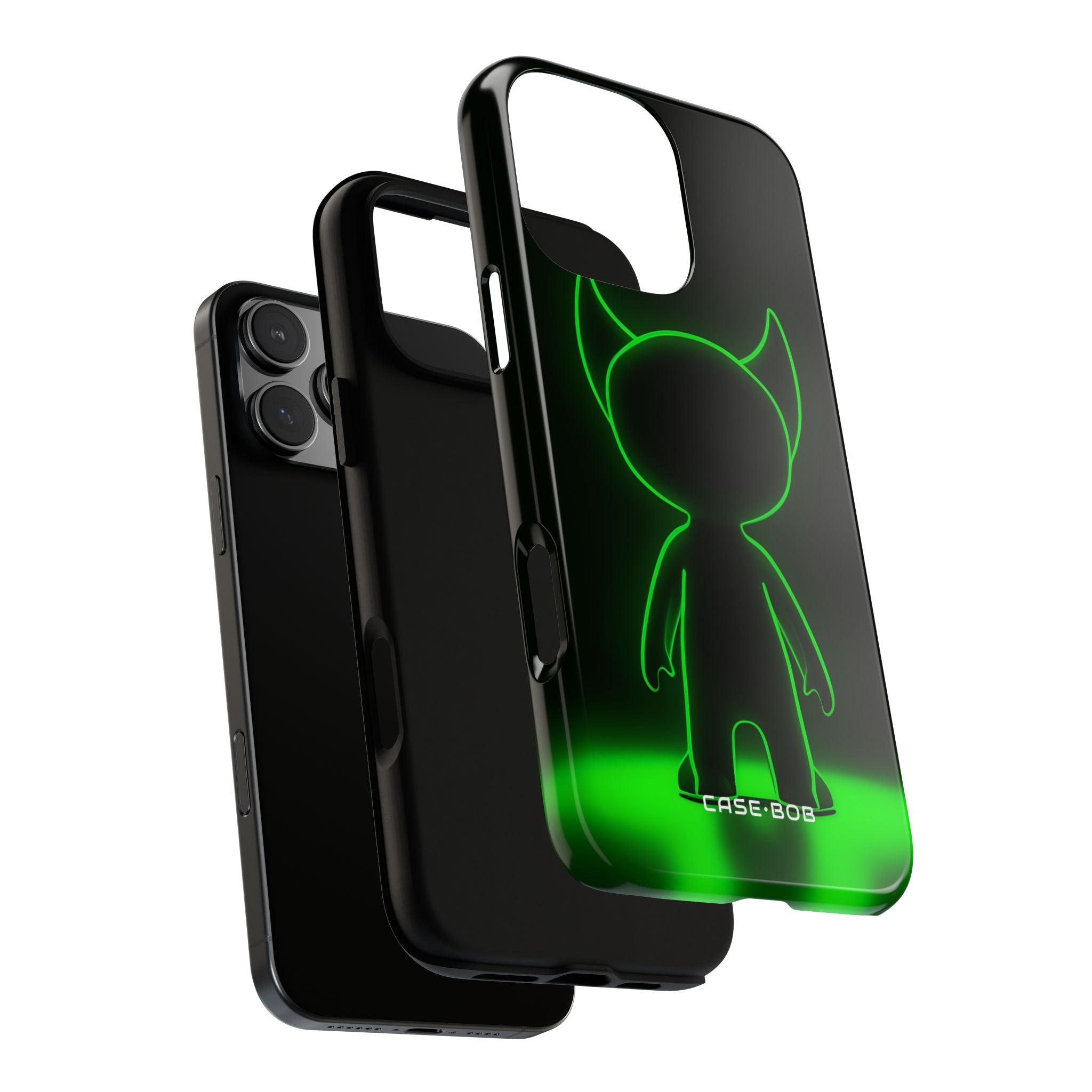Neon Horned Glow iPhone 16 Pro Max Case - Tough