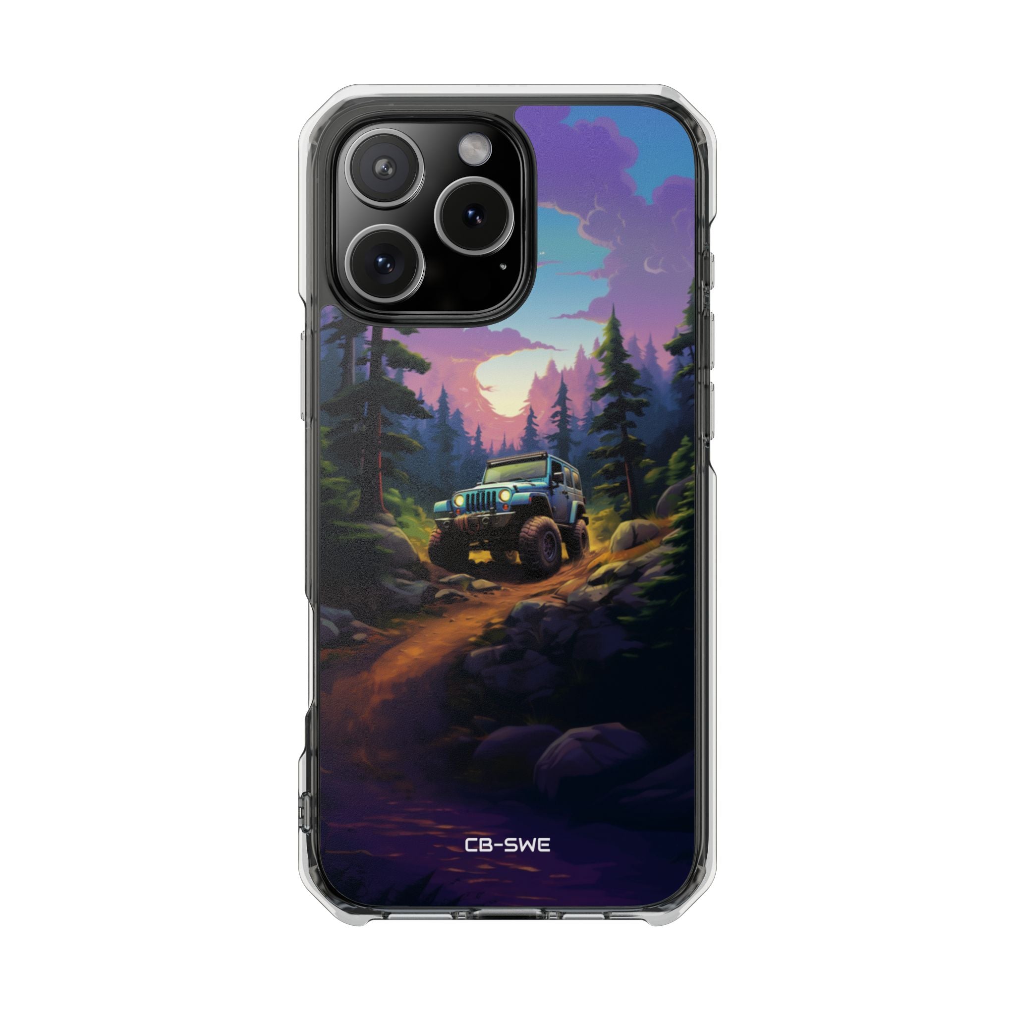 Sunset Forest Drive iPhone Case - Impact