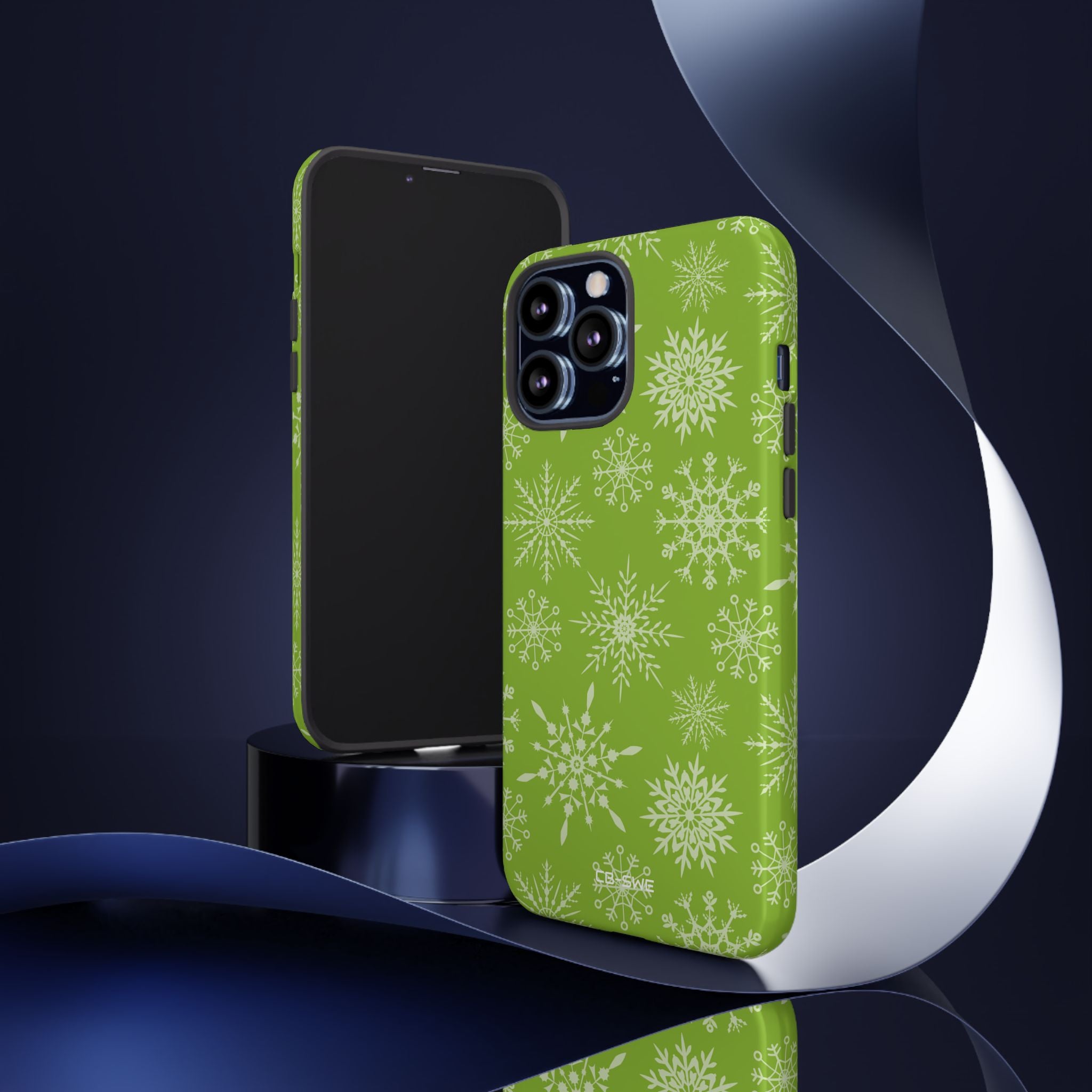 Snowflakes Dance Playfully - iPhone Case