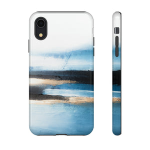 Oil Painting - Abstract Blue - Protective Phone Case