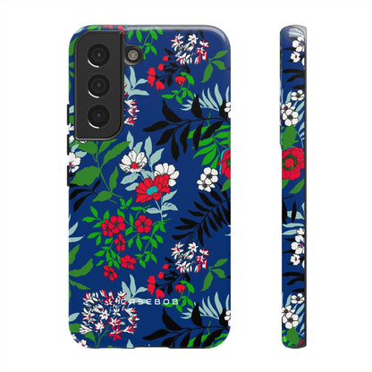 Blue Art Flowerfield - Protective Phone Case