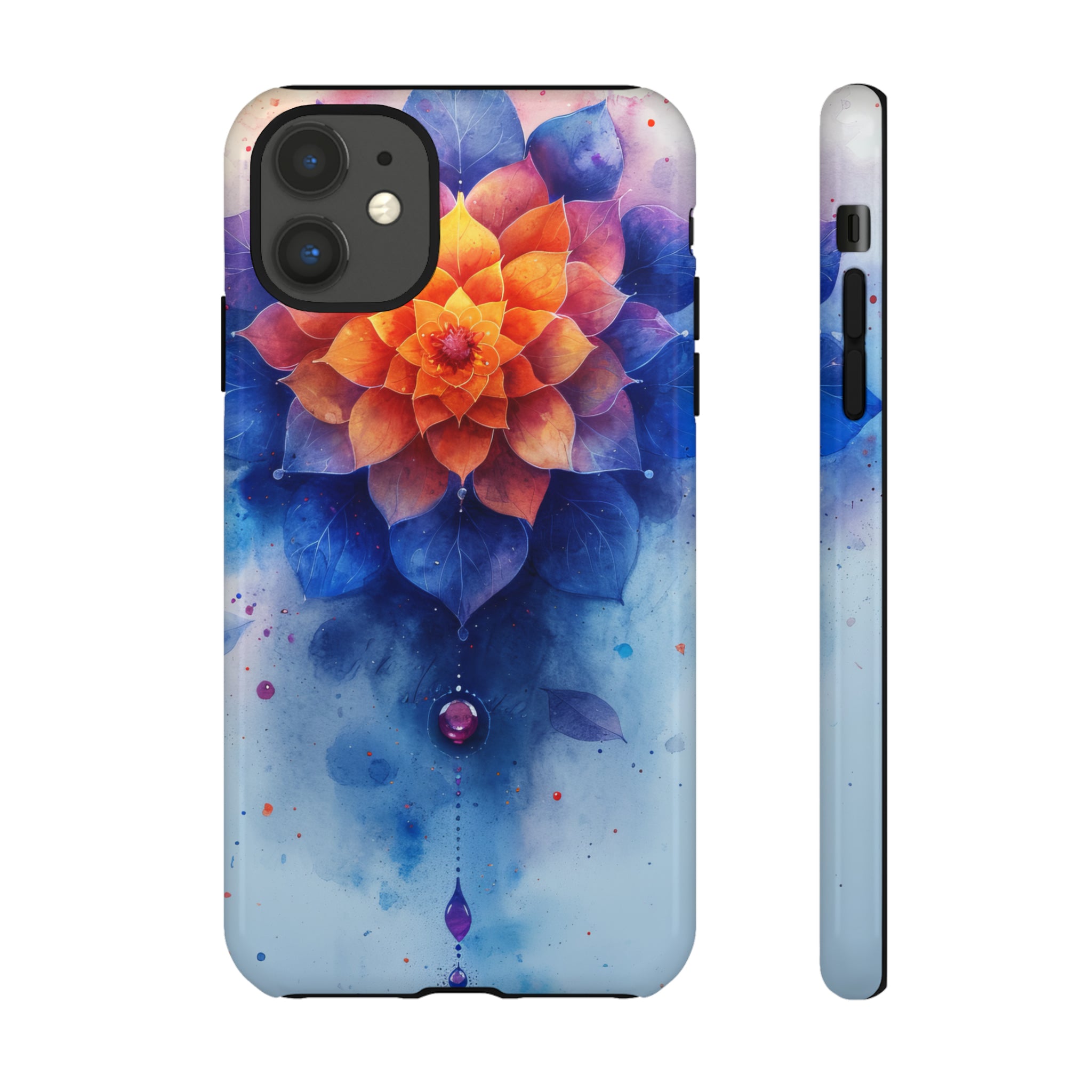 Blue Rose Mandala Serenity - Protective Phone Case