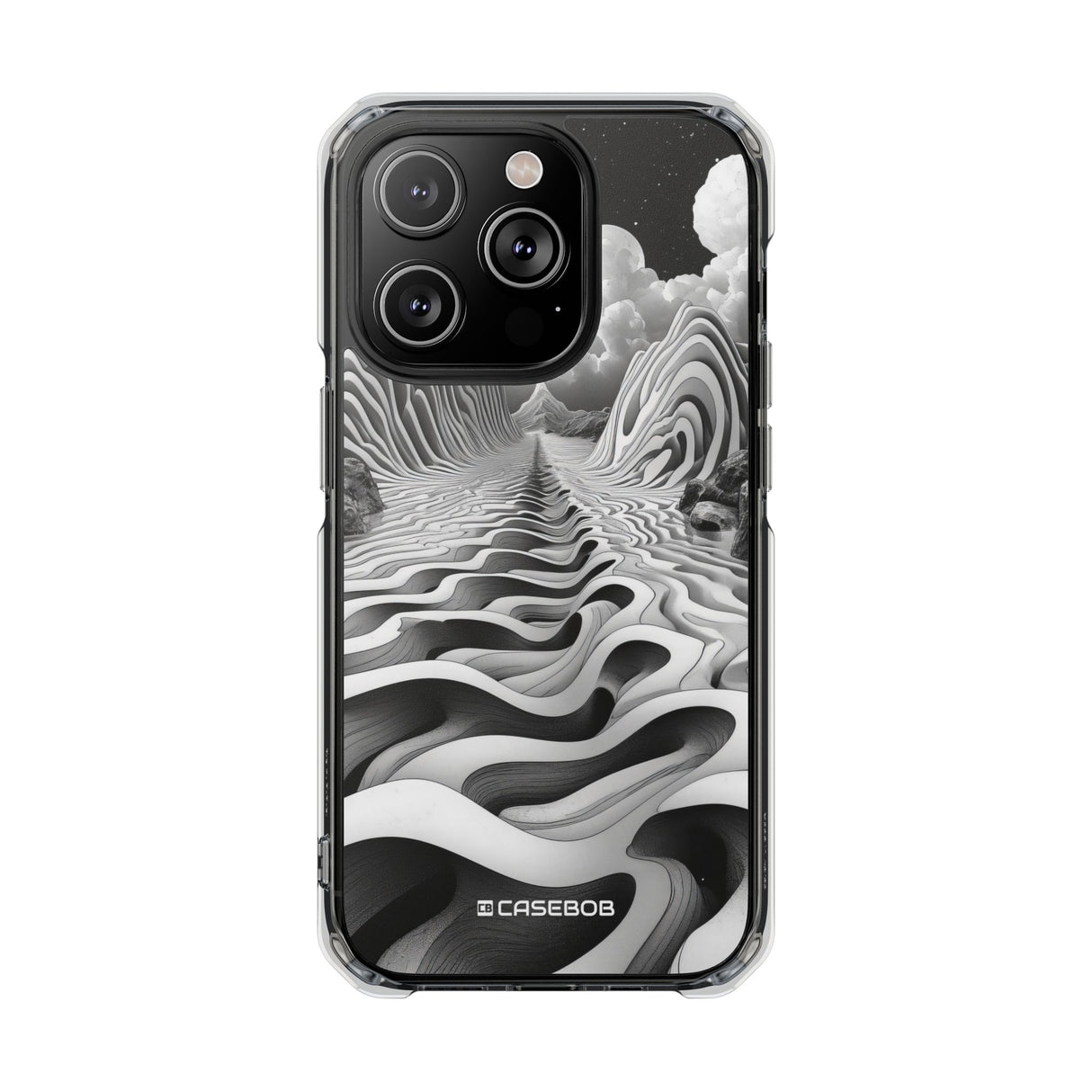 Ethereal Waves - Phone Case for iPhone (Clear Impact - Magnetic)