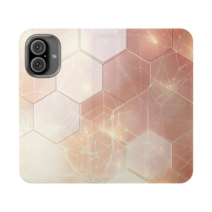 Hexagon Glow - iPhone 16  Case - Wallet