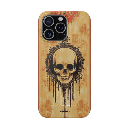 Gothic Skull Elegance iPhone 15 - Flexi Phone Case