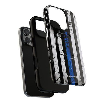 Blue Stripe Flag iPhone 16 Pro Case - Tough+
