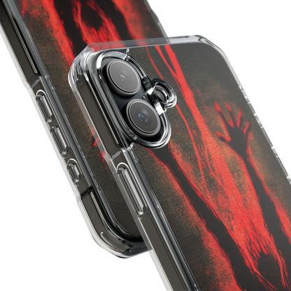 Gothic Crimson Ascension iPhone 16 - Clear Impact Phone Case