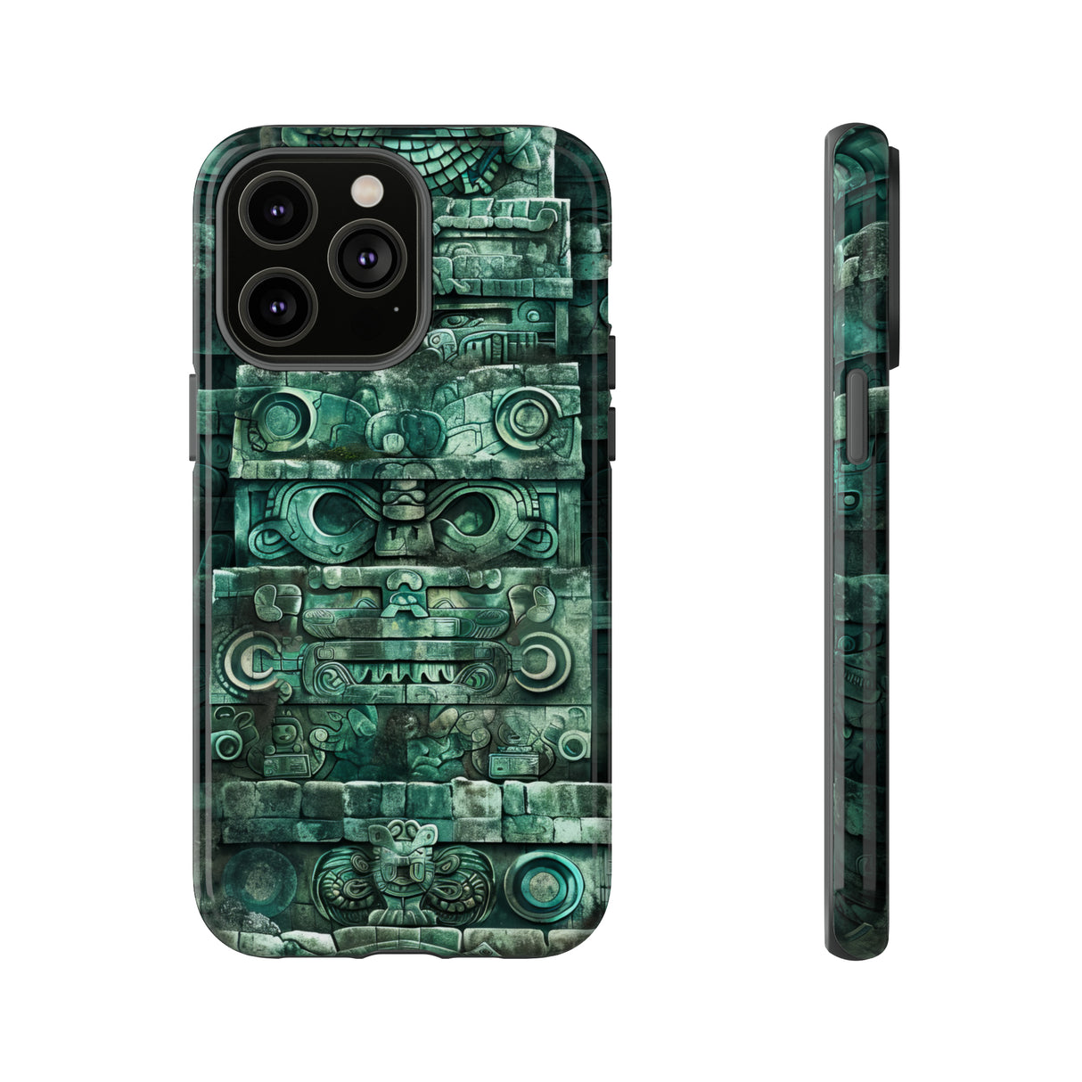 Mayan Jaguar & Serpent Spirit - Protective Phone Case