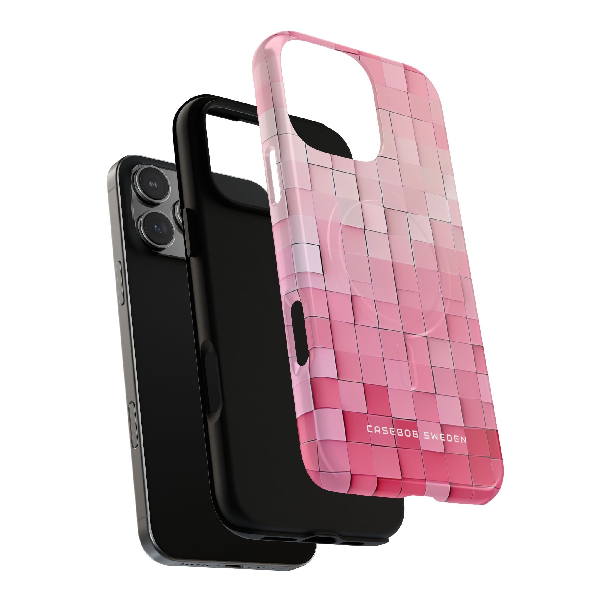 Gradient Pink Mosaic iPhone 16 | Tough+ Phone Case