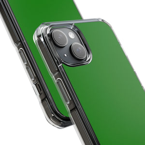 India Green | Handyhülle für iPhone (Clear Impact Case - Magnetisch) 