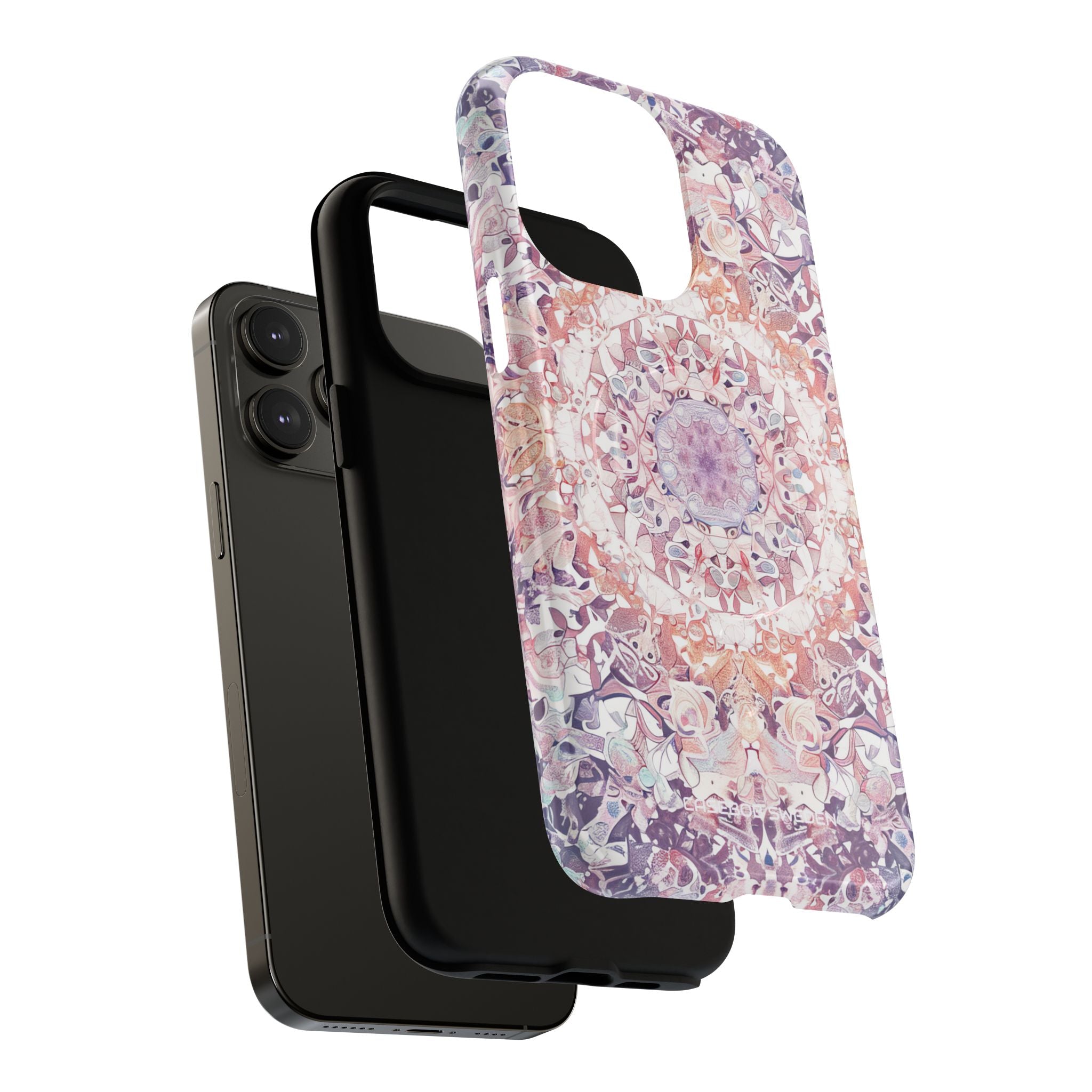 Purple Pink Mandala - Tough + MagSafe® iPhone 14 Phone Case