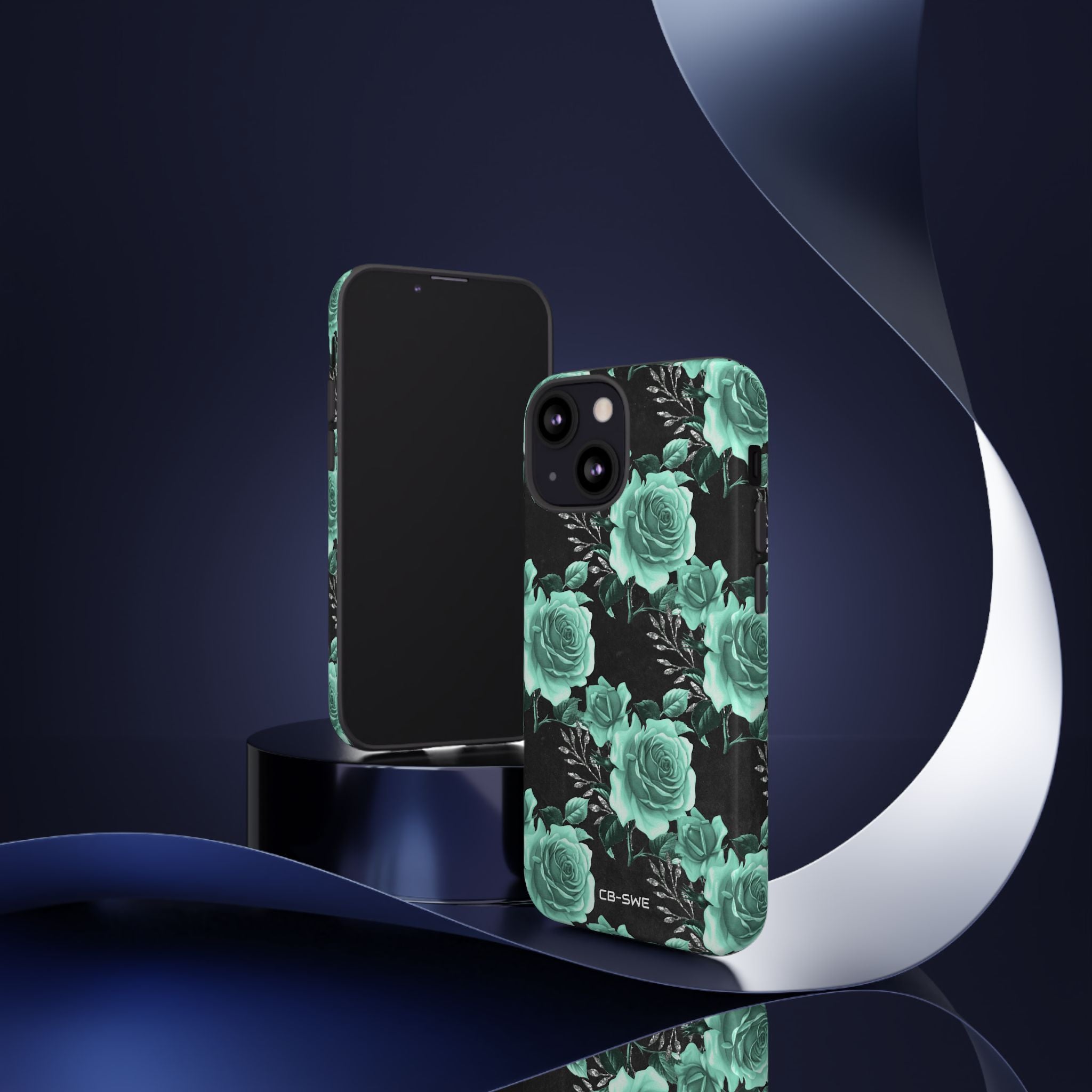 Turquoise Rose Symphony - iPhone Case