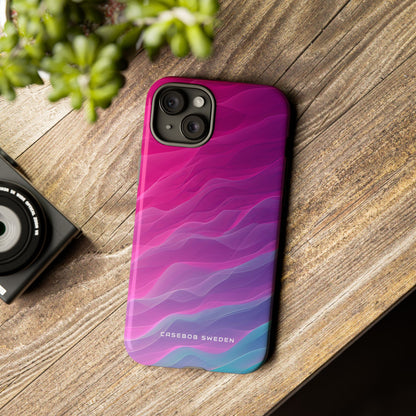 Gradient Oceanflow Waves iPhone 15 - Tough Phone Case