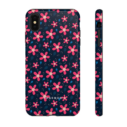 Pink Flower Pattern - Protective Phone Case