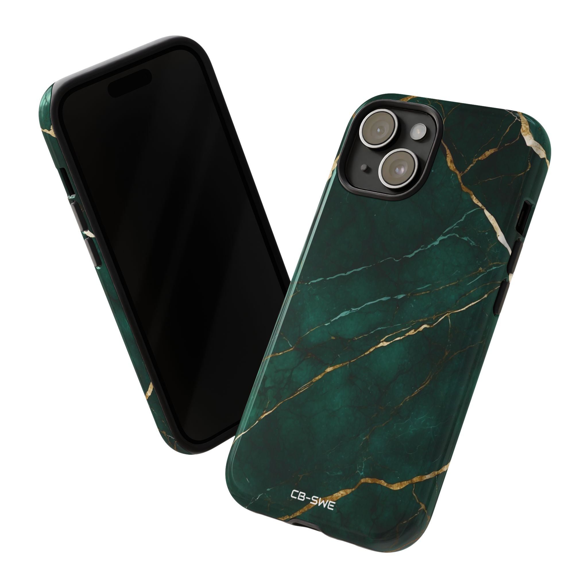 Emerald Veins Flow - iPhone Case