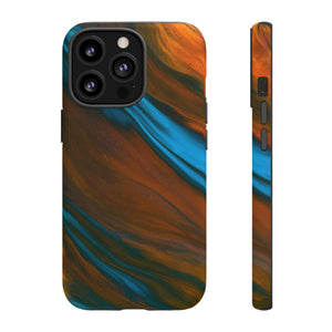 Orange Swipes Ink Art iPhone Case (Protective) iPhone 13 Pro Matte Phone Case