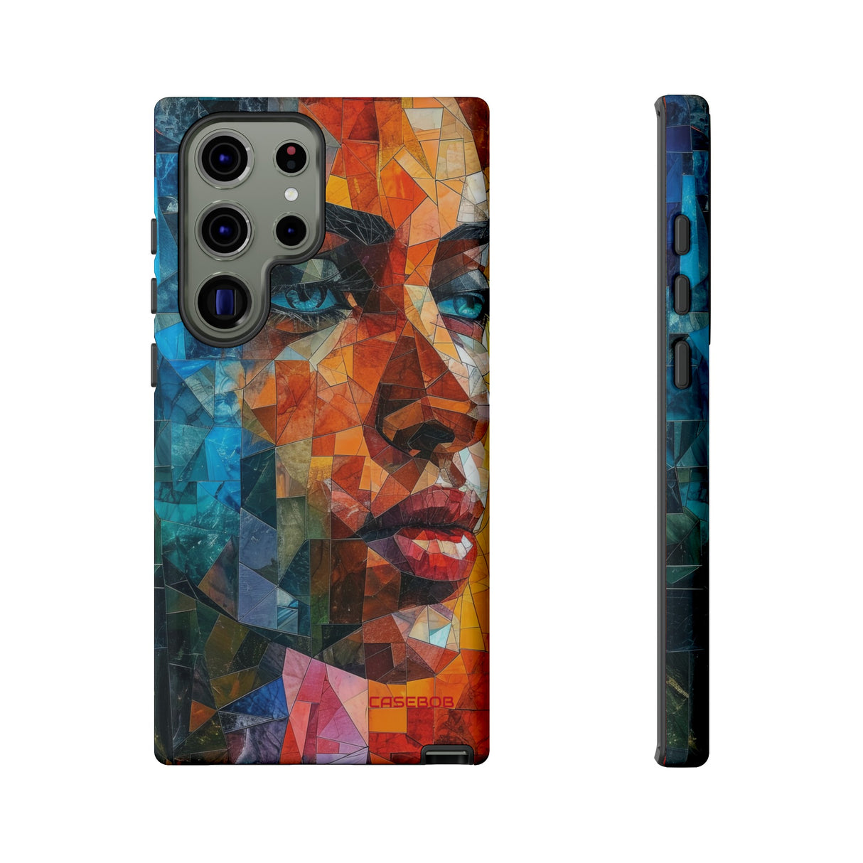 Geometric Fusion Lady - Protective Phone Case