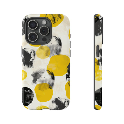 Yellow Dot Minimalism - Protective Phone Case