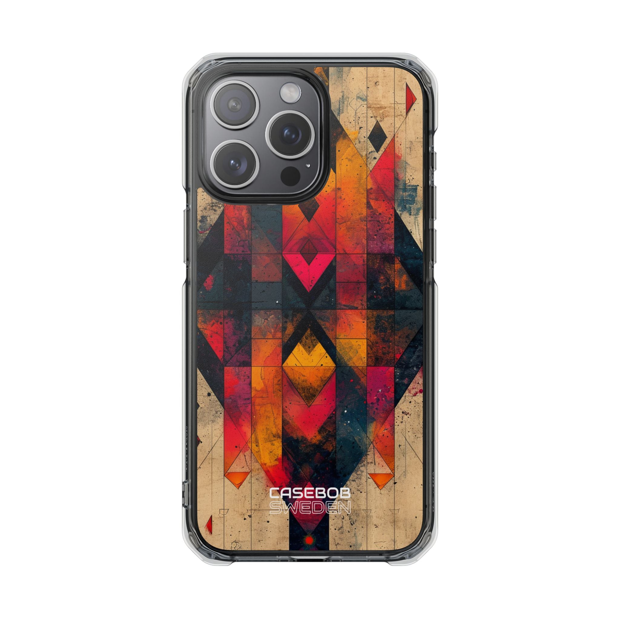 Fiery Symmetry Fusion iPhone 15 - Impact Clear+