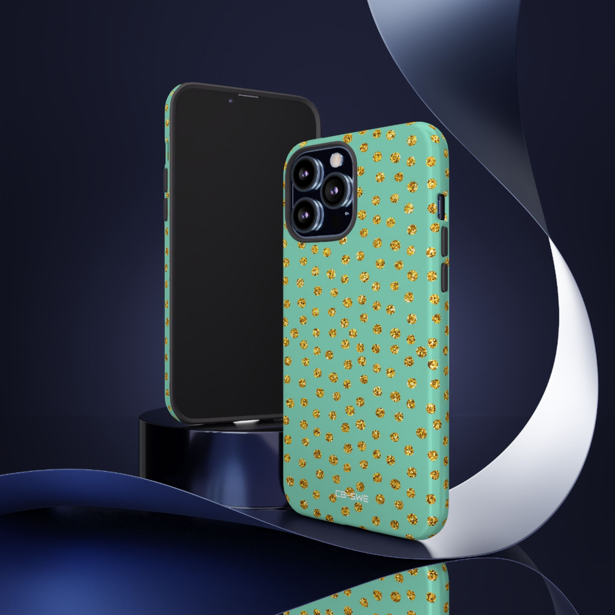 Golden Dots Dance - iPhone Case