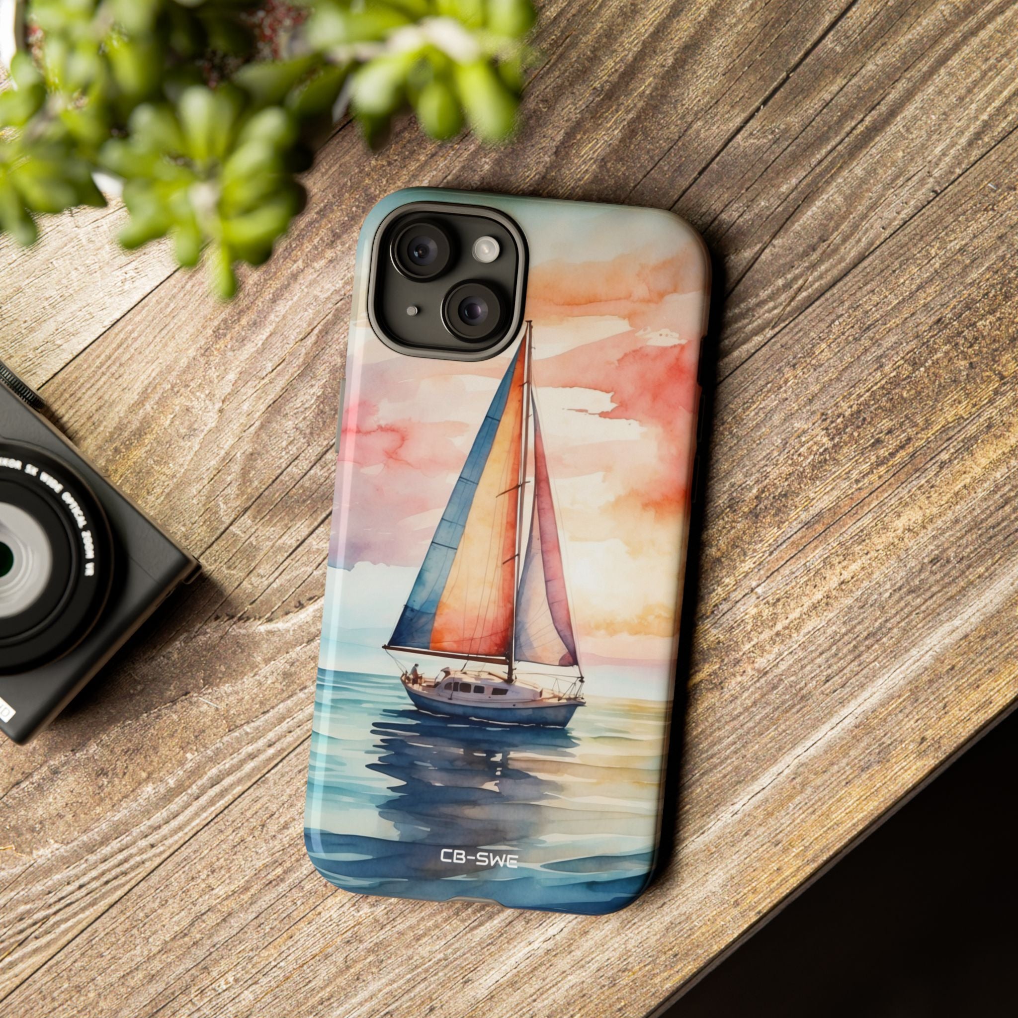 Sailboat Glides Calm - iPhone Case