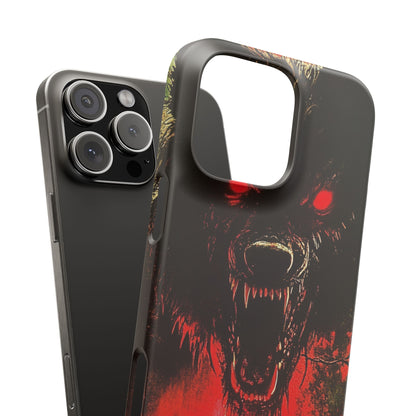 Bloodmoon Wolf's Lament iPhone 16 - Slim Phone Case