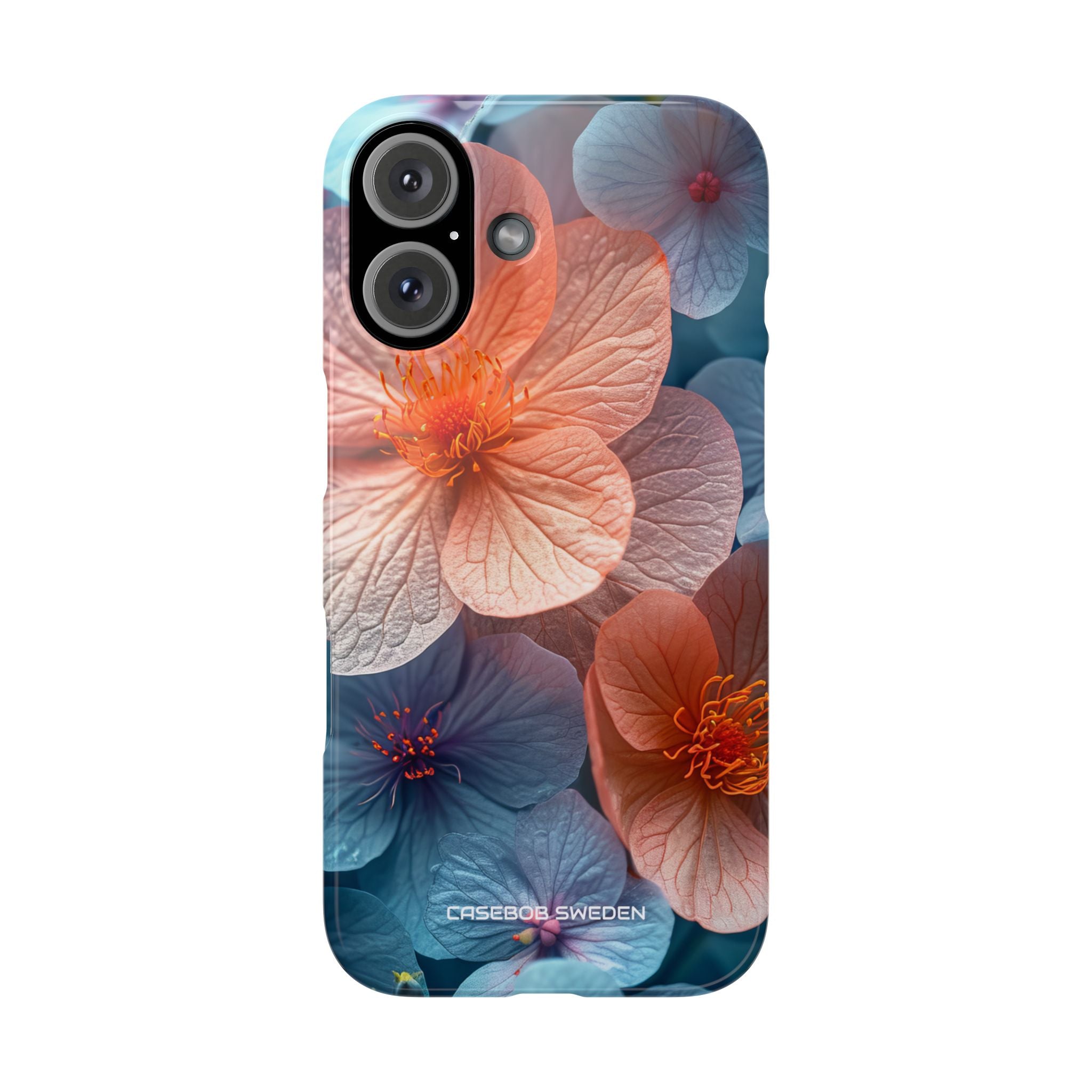 Peach Blossom Serenity - Slim iPhone 16 Phone Case