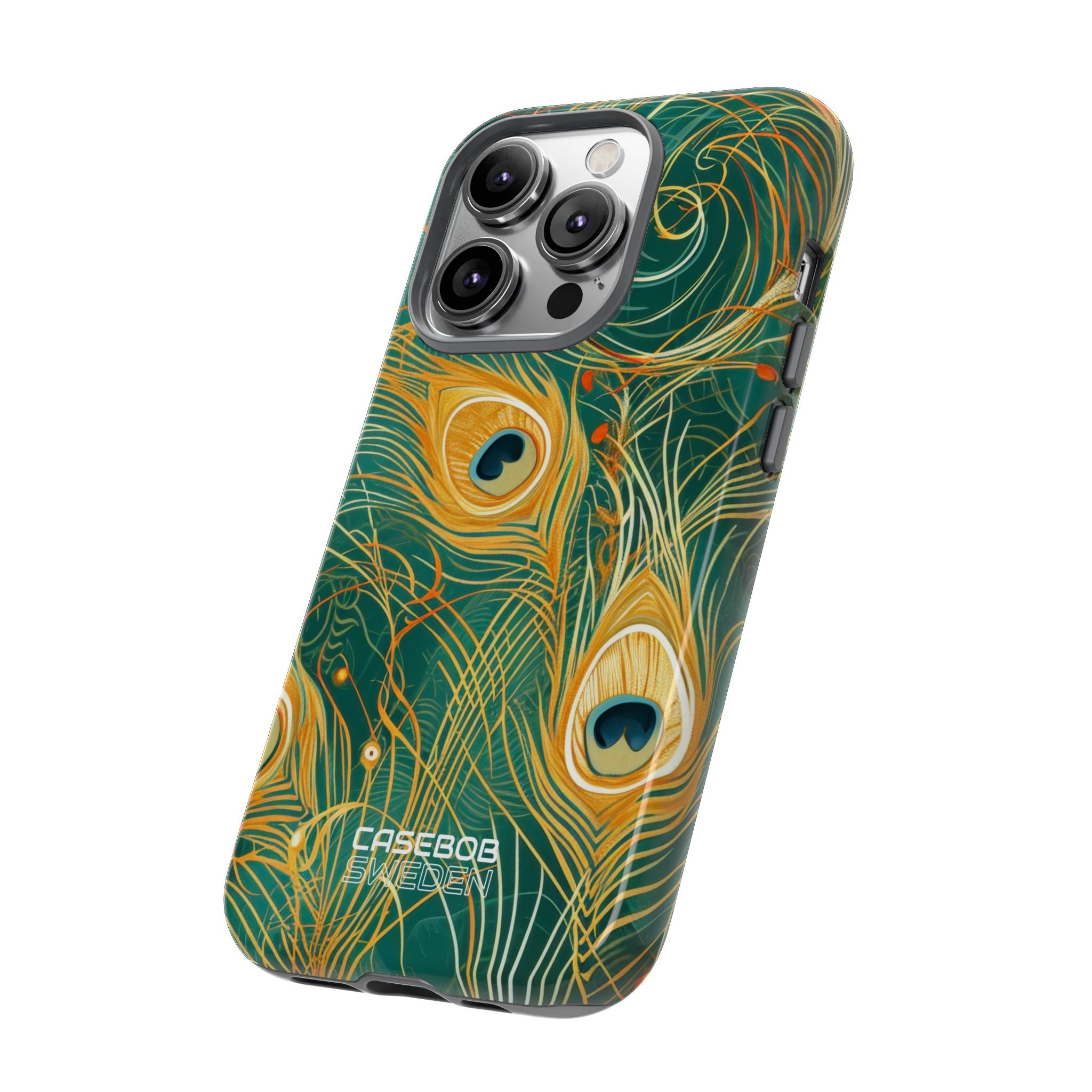 Vibrant Peacock Whirl iPhone 14 - Tough