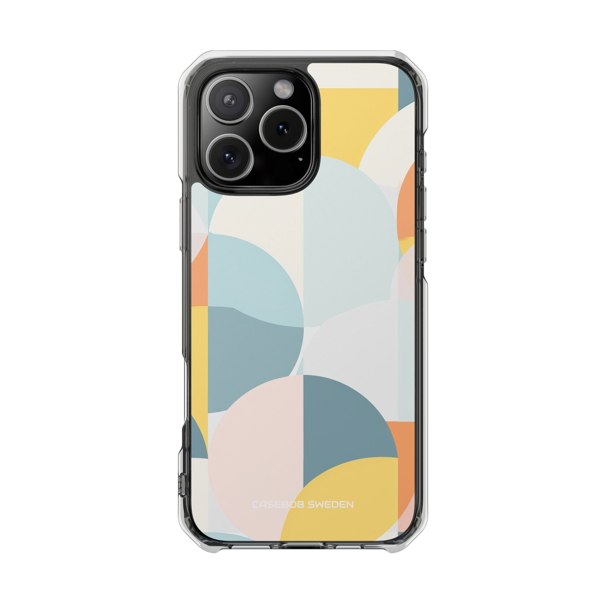 Abstract Geometric Calm - Clear Impact iPhone 16 Phone Case