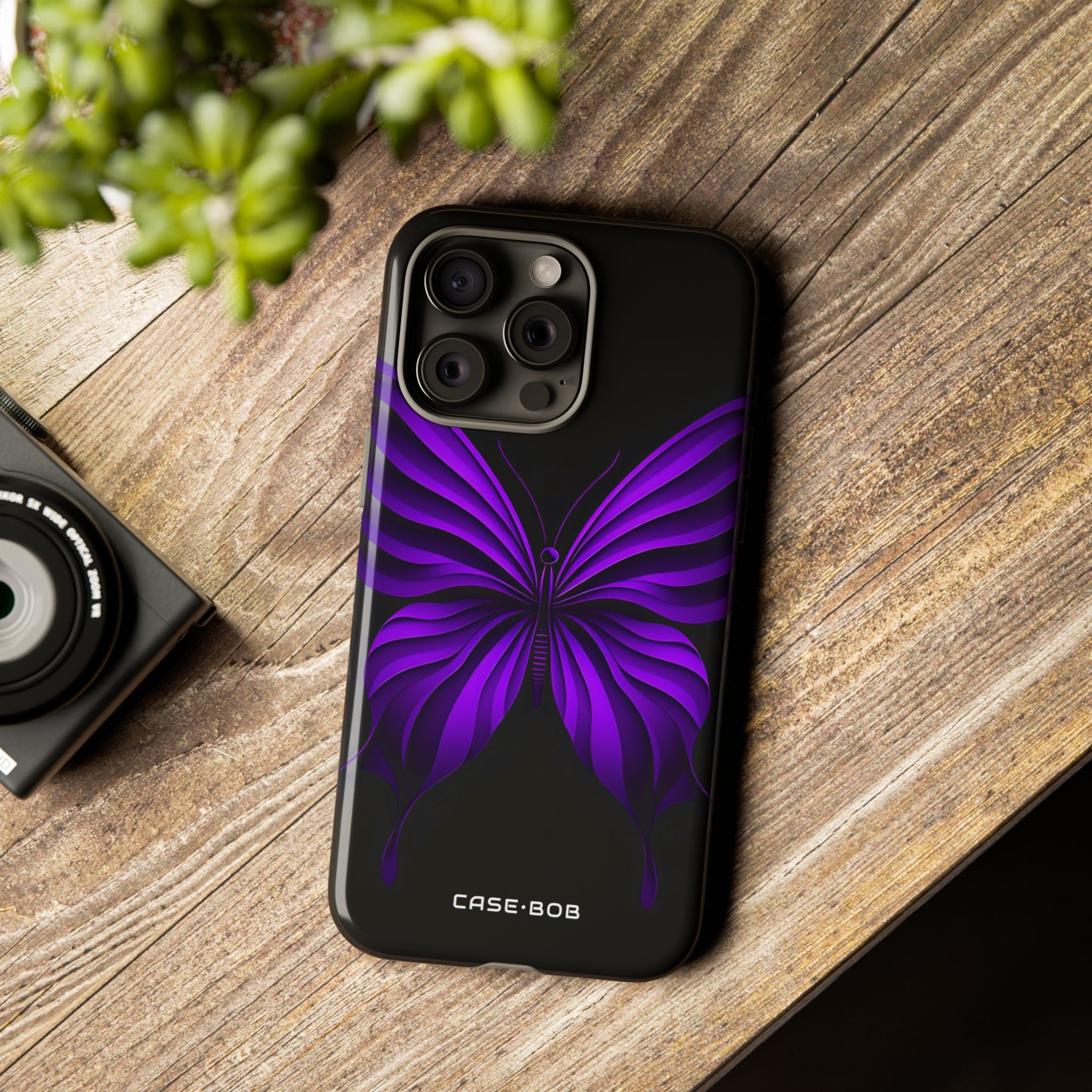 Violet Monarch iPhone 15 Pro Max Case - Tough